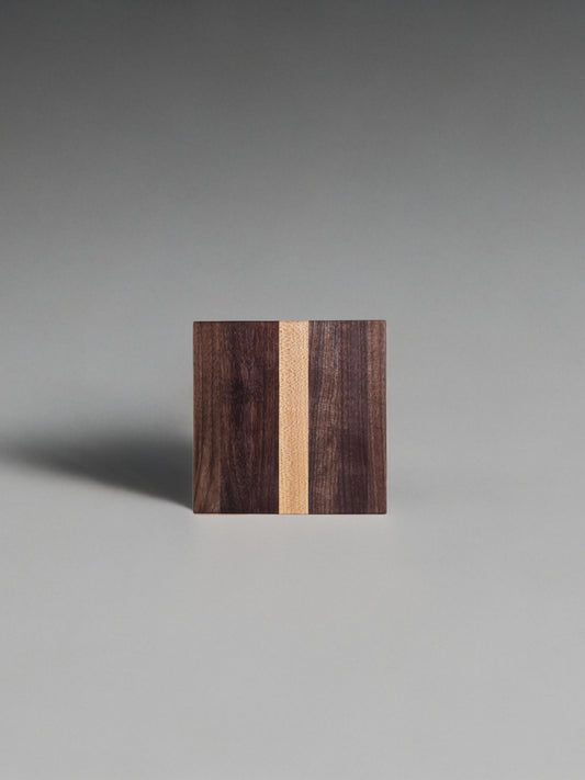 Hardwood Coaster (Black Walnut + White Oak)